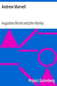 Andrew Marvell book cover