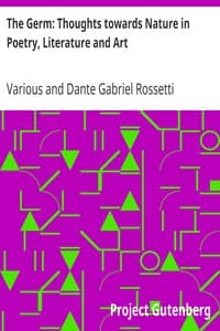 The Germ: Thoughts towards Nature in Poetry, Literature and Art
