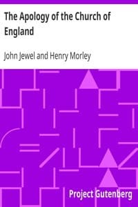 The Apology of the Church of England book cover
