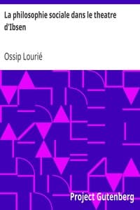 La philosophie sociale dans le theatre d'Ibsen book cover