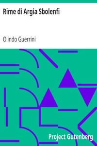 Rime di Argia Sbolenfi
con prefazione di Lorenzo Stecchetti