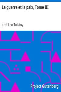La guerre et la paix, Tome III book cover