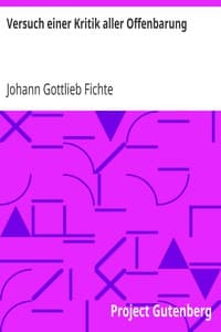 Versuch einer Kritik aller Offenbarung book cover