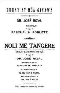 Buhay at Mga Ginawâ ni Dr. José Rizal