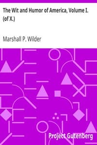 The Wit and Humor of America, Volume I. (of X.) book cover