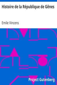 Histoire de la République de Gênes book cover