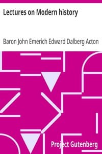 Lectures on Modern history