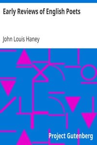 Early Reviews of English Poets book cover