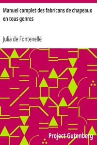 Manuel complet des fabricans de chapeaux en tous genres book cover