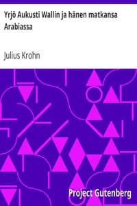 Yrjö Aukusti Wallin ja hänen matkansa Arabiassa book cover