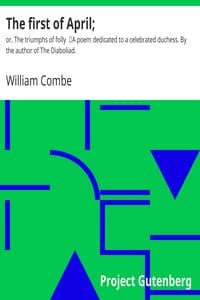 The first of April; book cover