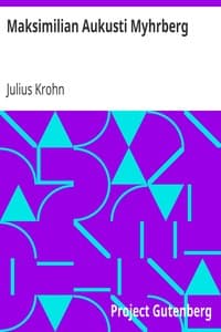 Maksimilian Aukusti Myhrberg book cover