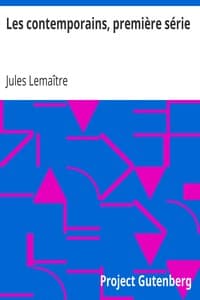 Les contemporains, première série
Études et portraits littéraires