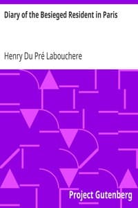 Diary of the Besieged Resident in Paris book cover