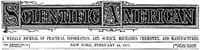 Scientific  American, Volume XXXVI., No. 8, February 24, 1877
A Weekly Journal of Practical Information, Art, Science,
Mechanics, Chemistry, and Manufactures. book cover
