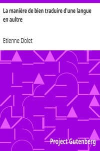 La manière de bien traduire d'une langue en aultre