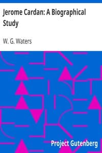 Jerome Cardan: A Biographical Study