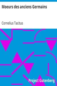 Moeurs des anciens Germains book cover