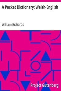 A Pocket Dictionary: Welsh-English book cover