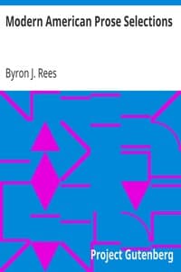 Modern American Prose Selections book cover