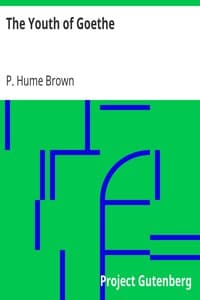 The Youth of Goethe book cover