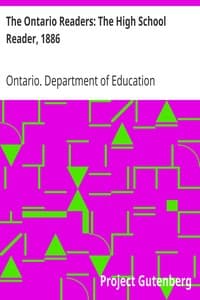 The Ontario Readers: The High School Reader, 1886 book cover