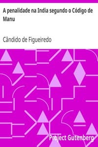 A penalidade na India segundo o Código de Manu book cover