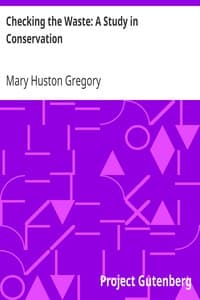 Checking the Waste: A Study in Conservation book cover