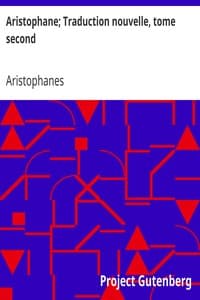 Aristophane; Traduction nouvelle, tome second book cover
