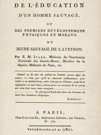 De l'éducation d'un homme sauvage
ou des premiers développemens physiques et moraux du jeune sauvage de l'Aveyron book cover