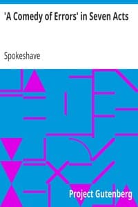 'A Comedy of Errors' in Seven Acts book cover