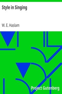Style in Singing book cover