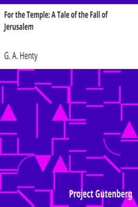 For the Temple: A Tale of the Fall of Jerusalem book cover