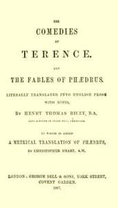 The Comedies of Terence
Literally Translated into English Prose, with Notes