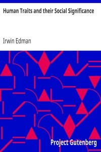 Human Traits and their Social Significance book cover