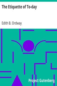 The Etiquette of To-day book cover