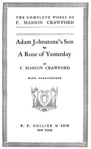 Adam Johnstone's Son book cover