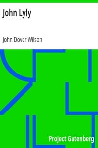 John Lyly book cover