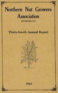 Northern Nut Growers Association Thirty-Fourth Annual Report 1943 book cover