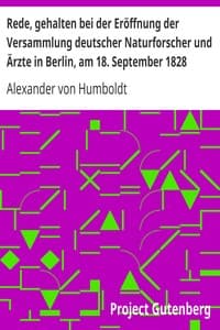 Rede, gehalten bei der Eröffnung der Versammlung deutscher Naturforscher und Ärzte in Berlin, am 18. September 1828 book cover
