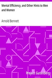 Mental Efficiency, and Other Hints to Men and Women book cover