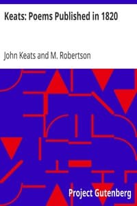 Keats: Poems Published in 1820 book cover