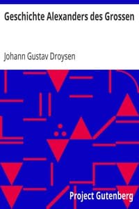 Geschichte Alexanders des Grossen book cover