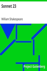 Sonnet 23 book cover