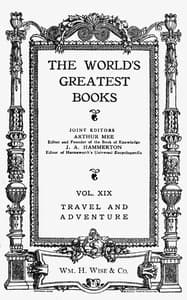 The World's Greatest Books — Volume 19 — Travel and Adventure book cover