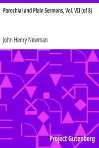 Parochial and Plain Sermons, Vol. VII (of 8)