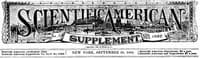 Scientific American Supplement, No. 1082, September 26, 1896 book cover