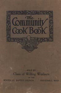 The Community Cook Book book cover