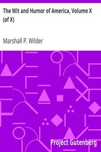 The Wit and Humor of America, Volume X (of X) book cover