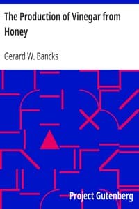 The Production of Vinegar from Honey book cover